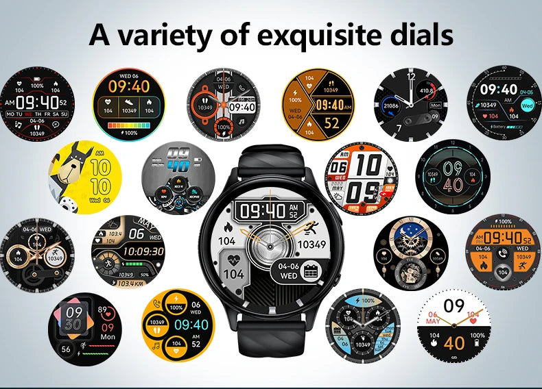 KUMI GW5 Smart Watch 1.39" HD Display Fitness Tracker IP68 Waterproof Heart Rate SpO2 Monitor 100+ Sports Modes