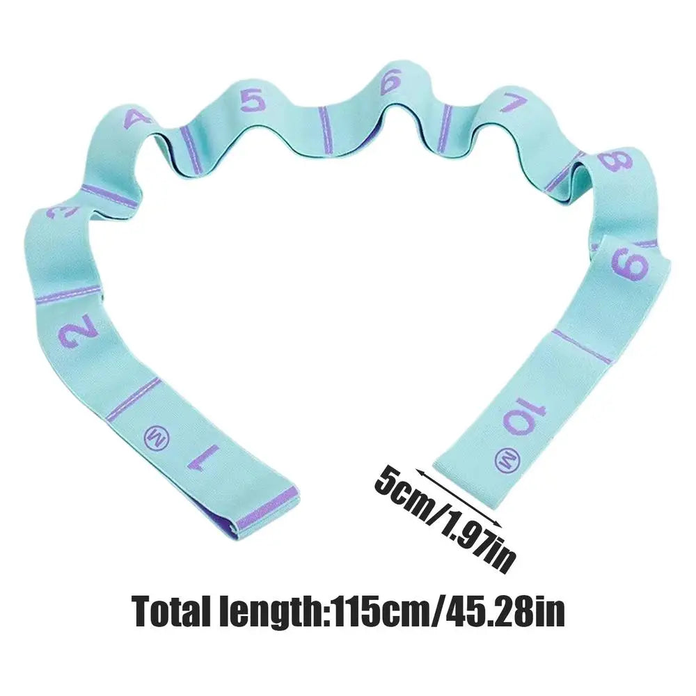 Stretch Band For Exercise Workout Band With 10 Loops Strength Bands Elastic Fitness Strap For Yoga Pilates Stretching Strength