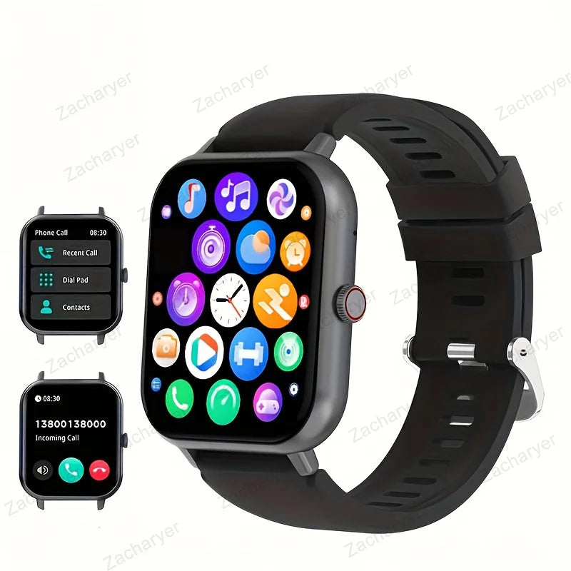 Fitness tracking, sleep monitoring time smart watch, with wireless call function, compatible with Android and iPhone,