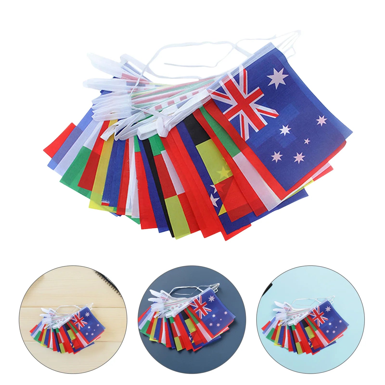 World Cup Flag Set – Handheld & Hanging Decor