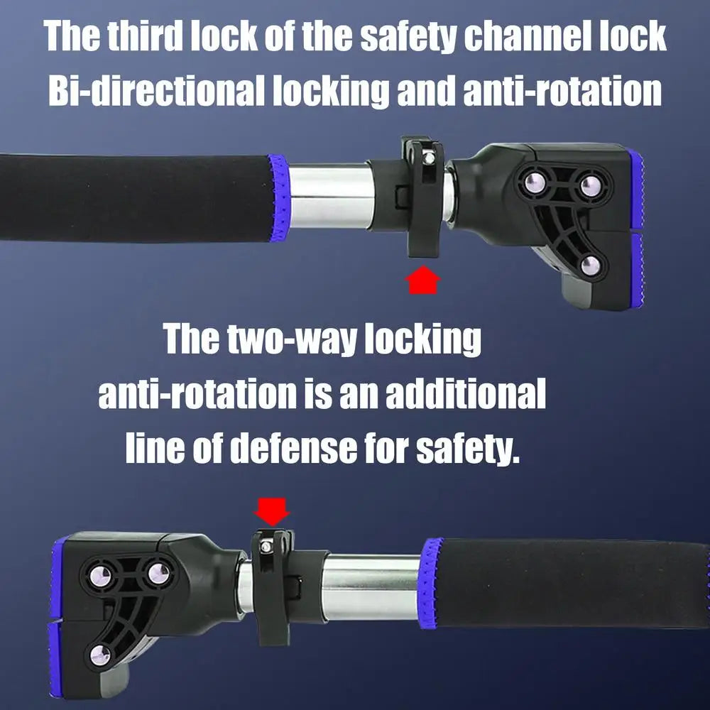 Indoor Home Pull Up Bar Adjustable Width Strength Training Chin up Bar without Screws Max 400lbs for Fitness Exercise tools