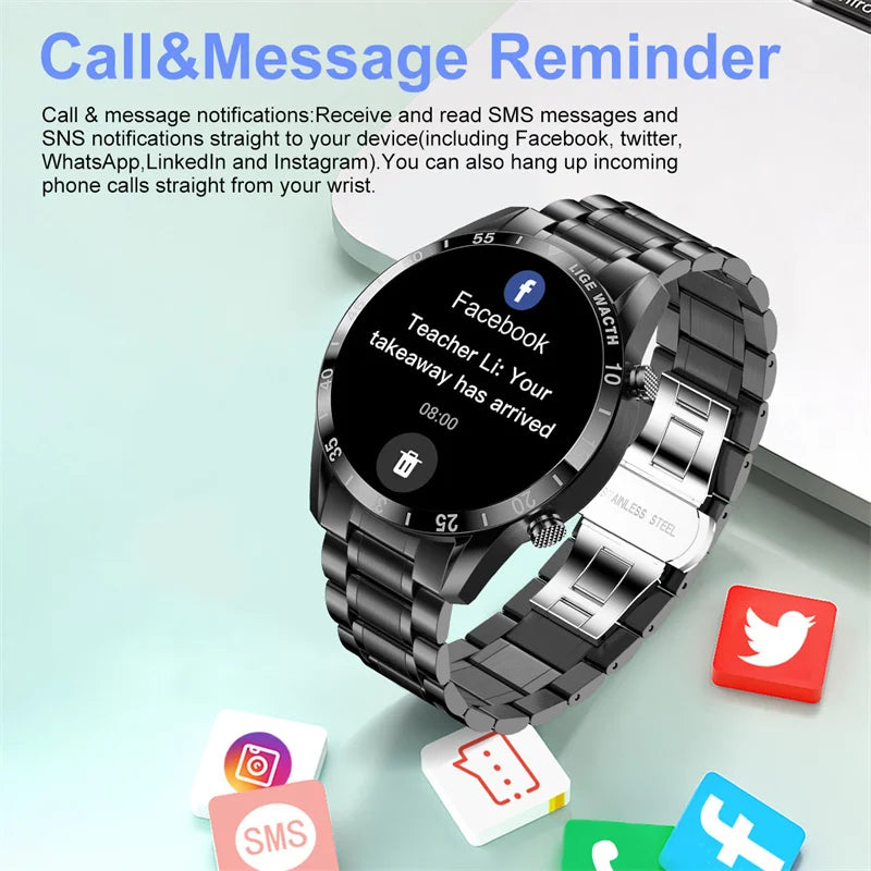 LIGE Steel Smartwatch
