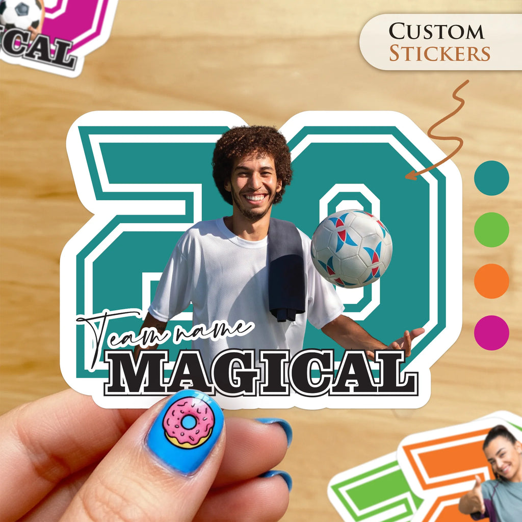 Custom Soccer Stickers (Waterproof Vinyl)