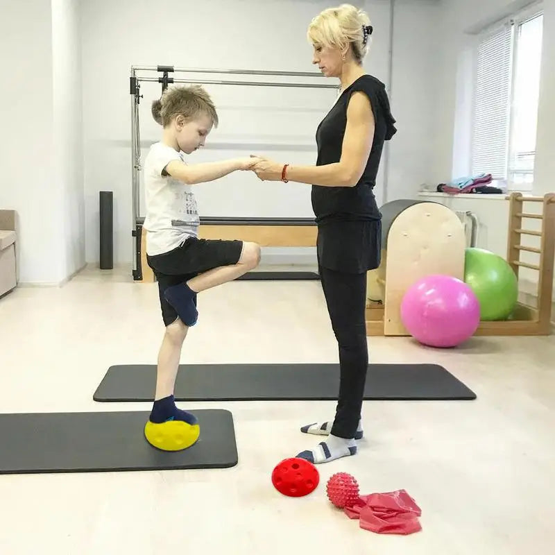 5pcs PP Balance Stepping Stones Sensory Climbing Block For Kids Fitness Ball Balance Trainers Stabilizer Sports Game For Home