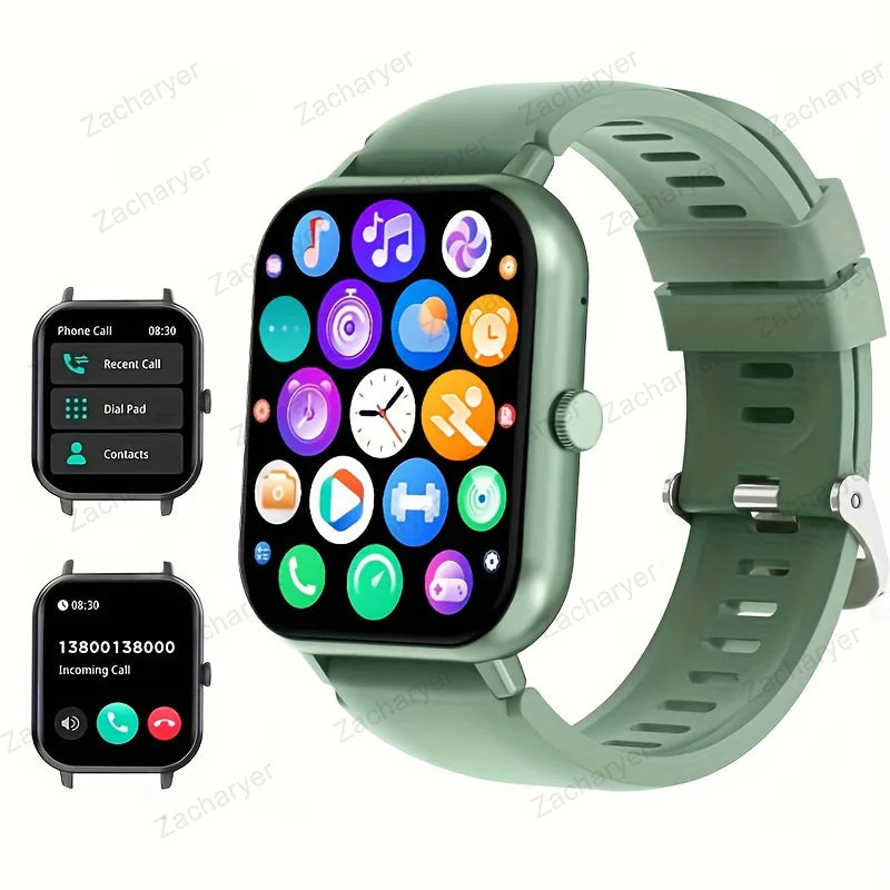 Fitness tracking, sleep monitoring time smart watch, with wireless call function, compatible with Android and iPhone,