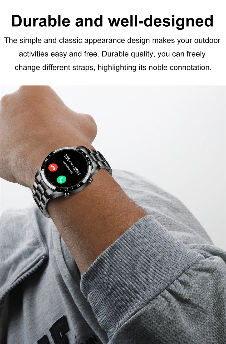 LIGE Steel Smartwatch